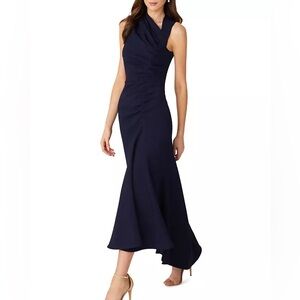 NWT Shoshana Jones Ruched High-Low Maxi Dress